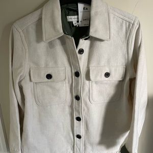 NEW w/Tag Free Assembly Shacket, Soft Cream Color, Sz. M
